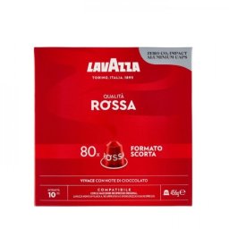 Capsule Cafea Lavazza Qualita Rossa compatibile Nespresso 80 buc