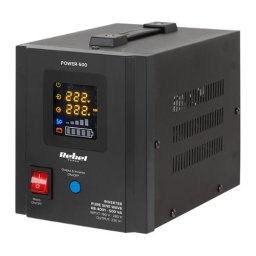 UPS cu sinus pur 500VA/300W pentru centrale termice, baterie externă 12V, Rebel RB-4001