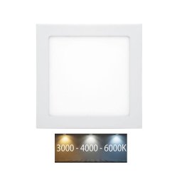 Corp de iluminat LED încastrat Ecolite LED-WSQ-CCT/12W/BI RAFA LED/12W/230V IP44 alb