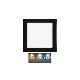 Corp de iluminat LED încastrat Ecolite LED-WSQ-CCT/25W/CR RAFA LED/25W/230V IP44 negru