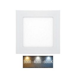 Corp de iluminat LED încastrat Ecolite LED-WSQ-CCT/6W/BI RAFA LED/6W/230V IP44 alb