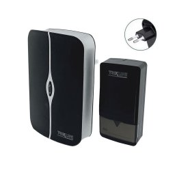 Sonerie fără fir pentru priză PIEZO BELL 230V + 1x23A IP40 negru