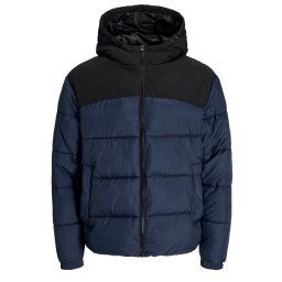 JACK & JONES Geacă Jjmoon Hood Puffer 12256882 19-3923 TCX navy blazer