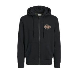 JACK & JONES Jachetă Jjlogo Sweat Zip Hood 2 Col 12257489 C-N10 black