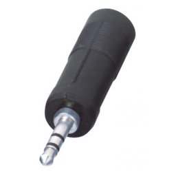 Adaptor audio, mufă stereo 3,5 mm - 2x prize 6,3 mm