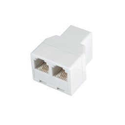 Distribuitor cablu telefon, 6P4C, 1 priză - 2 prize