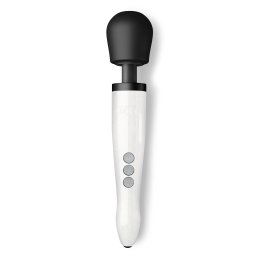 Doxy Die Cast R Solid Metal Rechargeable Vibrating Wand Massager Stardust White
