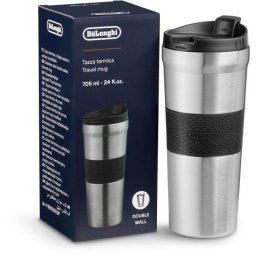 Cana de calatorie De'Longhi DLSC083, din otel inoxidabil cu perete dublu, 705 ml