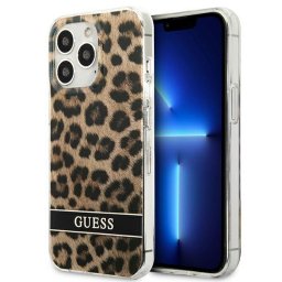Husa Guess GUHCP13LHSLEOW iPhone 13 Pro / 13 6.1" brown/brown hardcase Leopard
