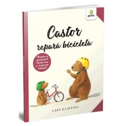 Castor repara bicicleta