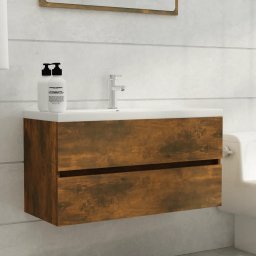 Dulap chiuveta, stejar fumuriu, 90x38,5x45 cm, lemn prelucrat GartenMobel Dekor