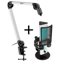 Microfon Endgame Gear MICARM + XSTRM USB Alb