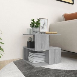 Masuta laterala, sonoma gri, 40x40x40 cm, lemn prelucrat GartenMobel Dekor