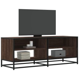 Dulap TV stejar maro, 120,5x40x46 cm, lemn prelucrat si metal GartenMobel Dekor