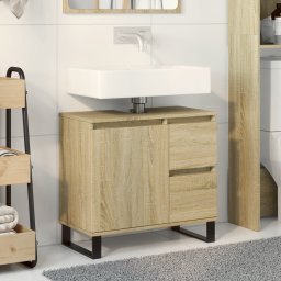 Dulap de baie, stejar sonoma, 65x33x60 cm, lemn prelucrat GartenMobel Dekor