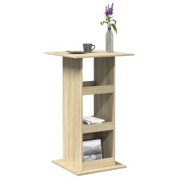 Masa bar cu depozitare stejar sonoma 60x60x102cm lemn prelucrat GartenMobel Dekor