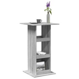 Masa bar cu depozitare sonoma gri, 60x60x102 cm, lemn prelucrat GartenMobel Dekor
