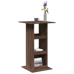 Masa bar cu depozitare stejar maro 60x60x102 cm lemn prelucrat GartenMobel Dekor
