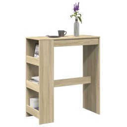 Masa bar cu rafturi stejar sonoma 90x40x103,5 cm lemn prelucrat GartenMobel Dekor