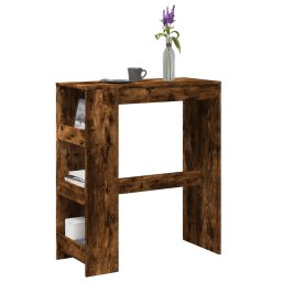 Masa de bar cu rafturi, stejar fumuriu, 90x40x103,5 cm, lemn GartenMobel Dekor