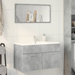 Dulap de chiuveta, gri beton, 80x38,5x46 cm, PAL GartenMobel Dekor