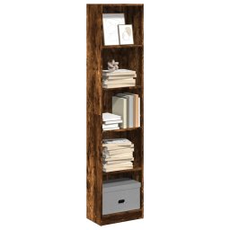 Biblioteca, stejar fumuriu, 40x24x176 cm, lemn prelucrat GartenMobel Dekor