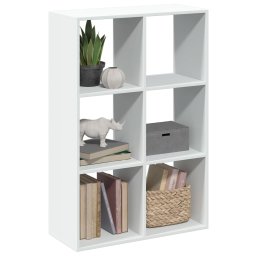Biblioteca/separator camera alb 69,5x29x103,5 cm lemn prelucrat GartenMobel Dekor