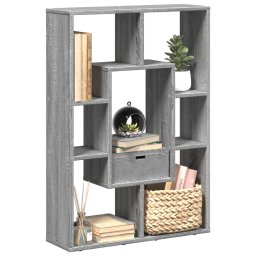 Biblioteca, gri sonoma, 63x20x90 cm, lemn prelucrat GartenMobel Dekor