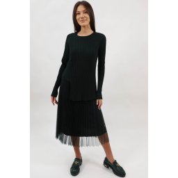 ROCHIE COMBINATA 2 PIESE CU TUL BARALI TALIE UNICA Verde