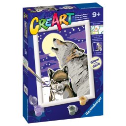 Ravensburger - Pictura pe numere lupi mistici