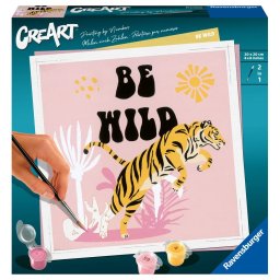 Ravensburger - Pictura pe numere tigru Be Wild