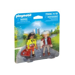 Playmobil-SET 2 FIGURINE PARAMEDIC CU PACIENT