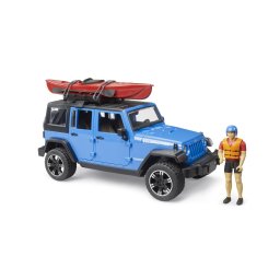 Bruder Jeep Wrangler Rubicon Unlimited cu caiac si figurina