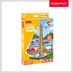 Cubic Fun - Puzzle 3D turnul Eiffel 31 piese