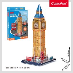Cubic Fun - Puzzle 3D Big Ben 21 piese