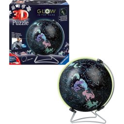 Ravensburger - Puzzle 3D glob lumineaza in intuneric 180 piese