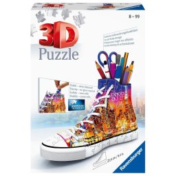 Ravensburger - Puzzle 3D suport pixuri sneaker New York 108 piese