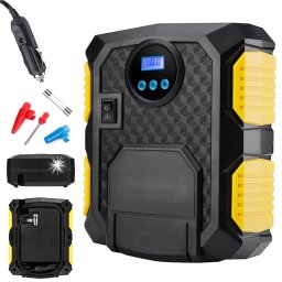 Compresor auto, 12V 120W, LED LCD, PM240203
