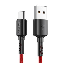 USB to USB-C cable X02, 3A, 1.8m (red)