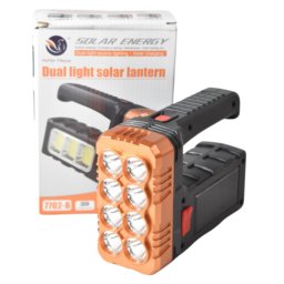 Lanterna de mana solara 7702 B cu Led SMD si incarcare USB OF