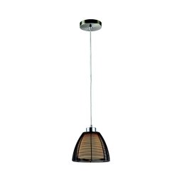 Lustră pe cablu Searchlight 20032 1xE27/60W/230V d. 19 cm negru
