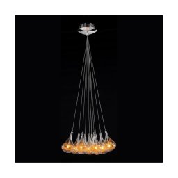 Lustră pe cablu Searchlight 20018 10xG4/20W/230V auriu