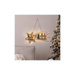 Decorațiune LED de Crăciun Brilagi LED/2xAA cometă
