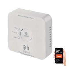 Detector de monoxid de carbon GoSmart 2xAA Wi-Fi Tuya
