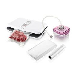 Aparat de vidat alimente MSV 250 Narbonne, 110 W, pungi de 25 x 30 cm, Alb