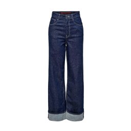 ONLY Jeans Onlmercer Hw Wide Fold Up Red Rea 15332272 BS000042 dark blue denim