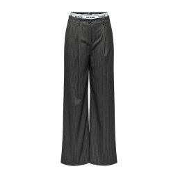 ONLY Pantaloni Onlnoelia Mw Wide Pinst Pant Xt 15328178 BS000088 dark grey melange