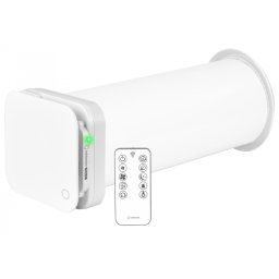 Ventilator cu recuperare de caldura Turbionaire Trend HRV 150 WMI, Schimbator ceramic izolat termic si fonic, Senzor de umiditate, Telecomanda, Timer, 8 viteze, Mod Sleep, Motor DC Brushless, 158 mm, Funcție Auto, Flux de aer reversibil