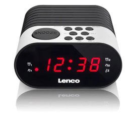 Radio cu ceas Lenco ,CR-07WH, Alb\Negru