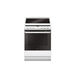 Aragaz Amica, 618CE3.332HTaQ W, Alb, vitroceramica, 65L, extrudat, electric, 60 cm latime